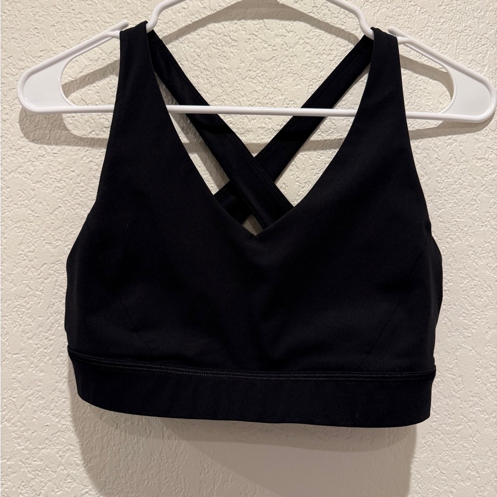 Lululemon Athletica Black Cross-Back Sports Bra